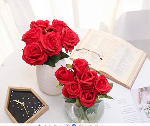 -27% off,Enhance Your Home Decor with 12PCS Realistic Silk Roses Bouquet for Every Occasion